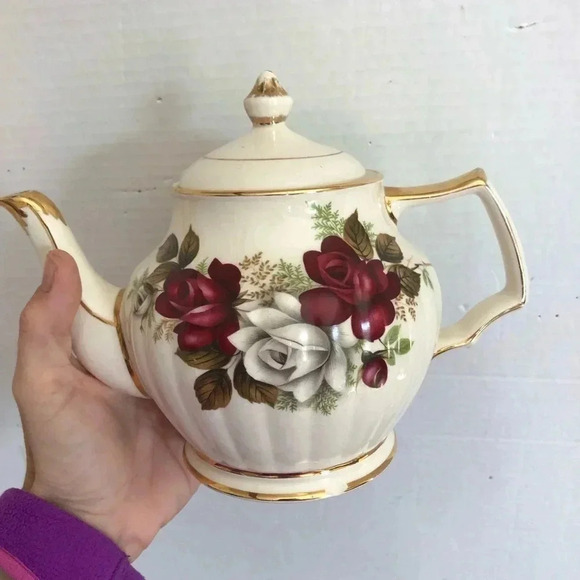 Vtg Sadler England Rose Patterned Tea  Set - Picture 7 of 14